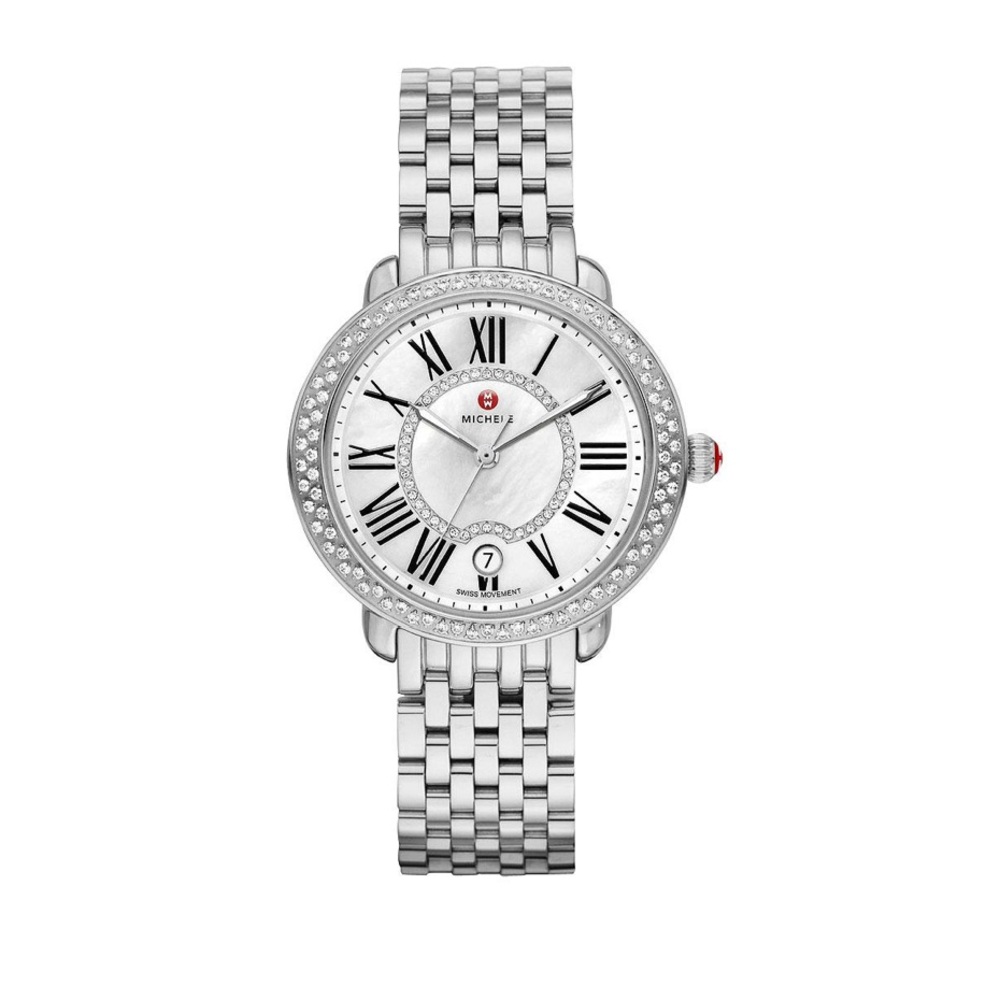 Michele Silver Women's Watch with White Dial